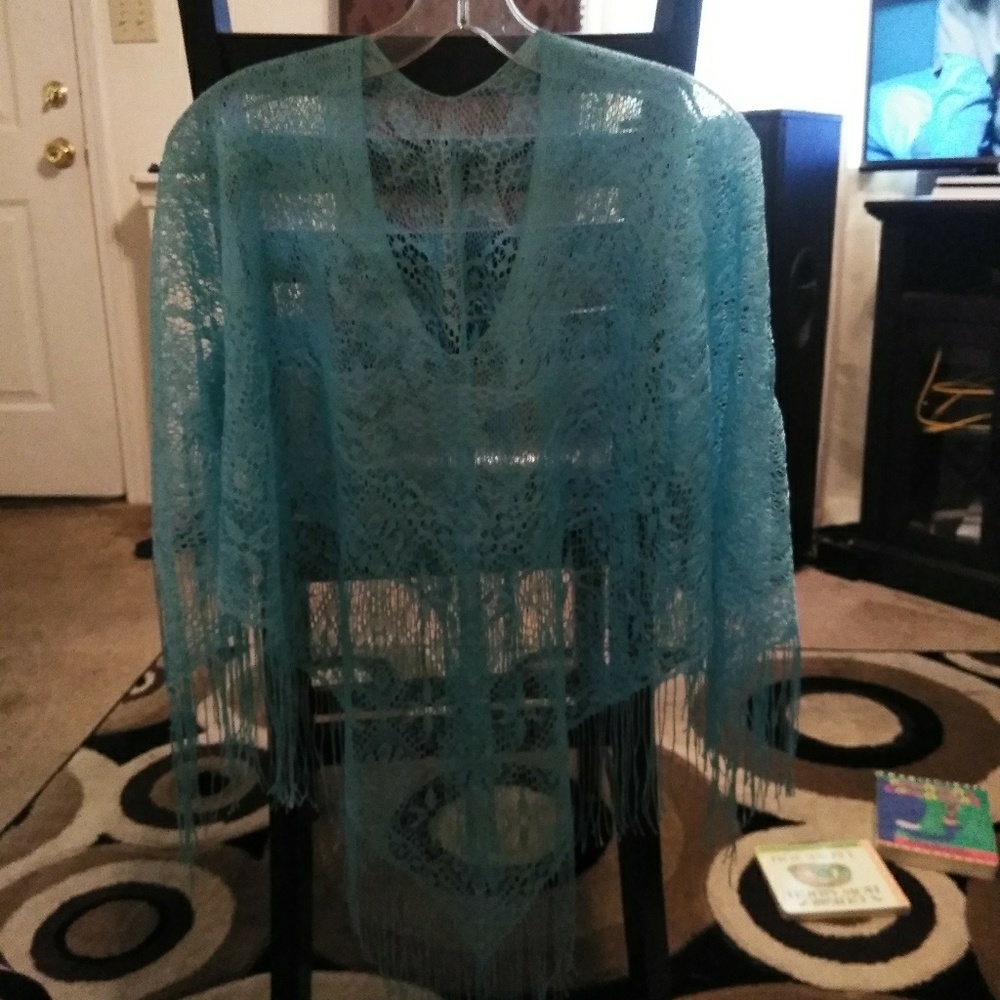 Blue Poncho